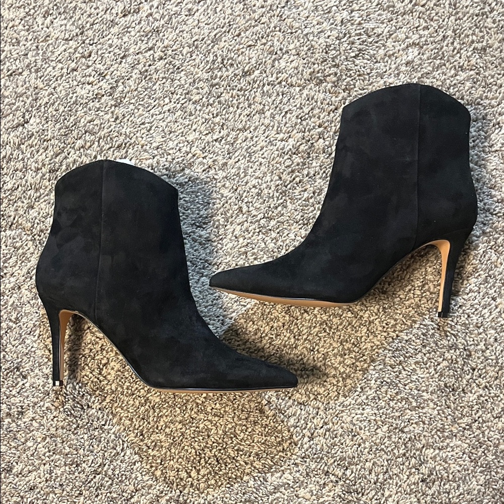 J. Crew Black Suede Ankle Boots